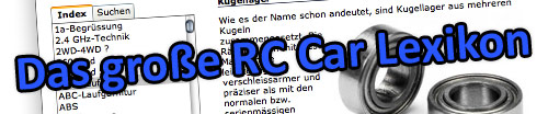 Das große RC Car Lexikon