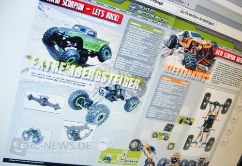 Axial und Losi WebKatalog 2009