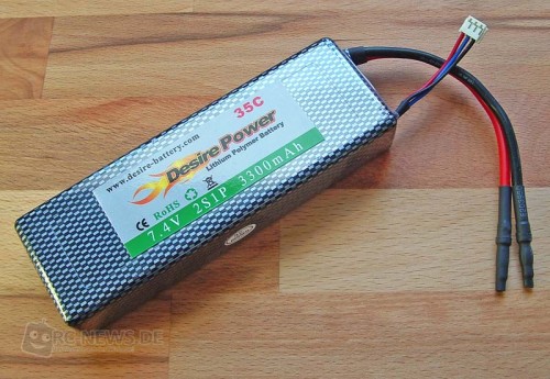 Desire Power Hardcase-LiPo mit 3300 mAh
