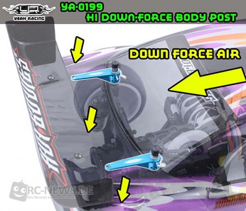 Yeah Racing Hi Down-Force Karosseriehalter