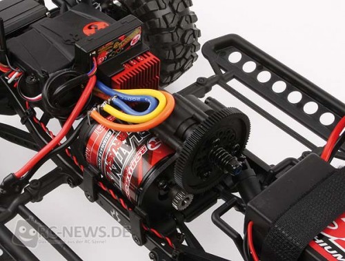 Im Crawler eingebauter Robitronic Speedstar