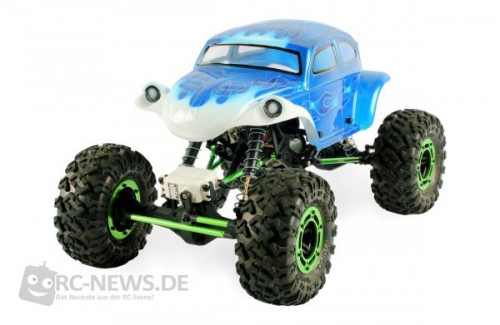 Blitz Beetle Crawler-Karosserie auf dem Axial AX10