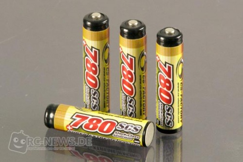 CS-Factory NiMH Akku 1,25V Micro AAA 780 SCS Racing, pushed & selected