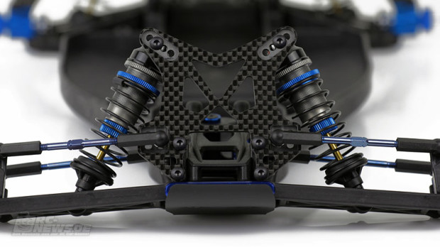 PSM Kohlefaser-Dämpferbrücke für Team Associated B4.2