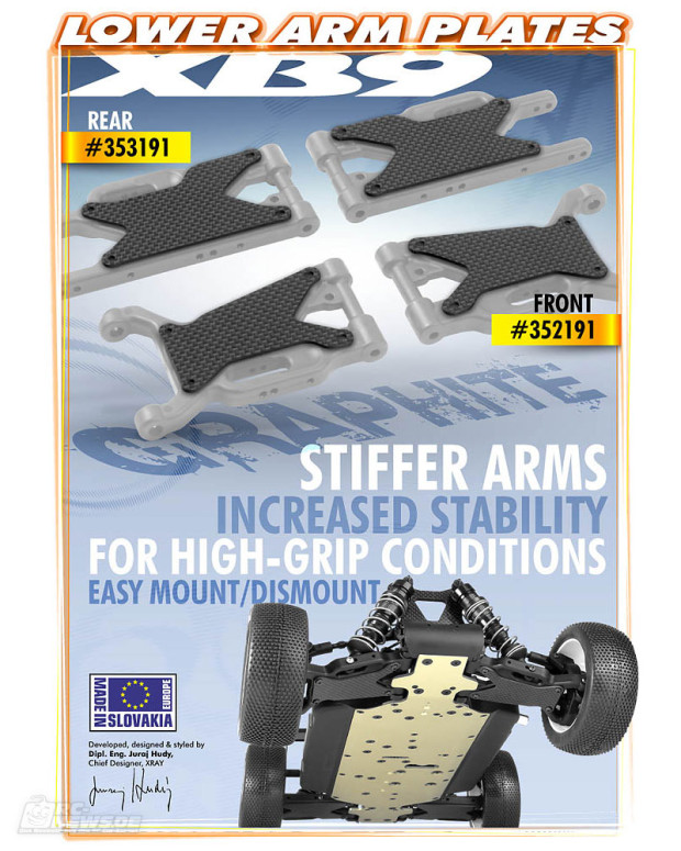 XRAY-XB9-Graphite-Lower-Arm-Plates-1