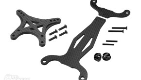 JConcepts Kohlefaser-Dämpferbrücke & Akkuhalter für Kyosho RB6