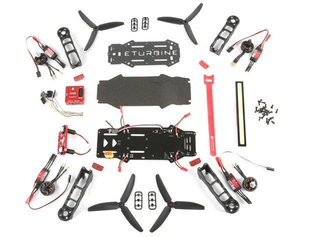 Robitronic-RaceCopter-FPV-250-ARF-250-Combo-Kit-2