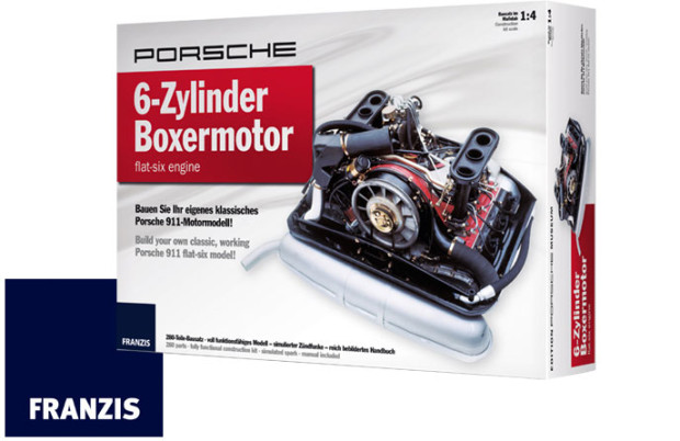 Franzis-Verlag--Porsche-911-Motor-Massstab-1-4