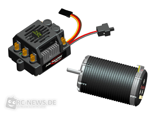 Ansmann Quirius 160A-Regler & Pro Motor für 1:8