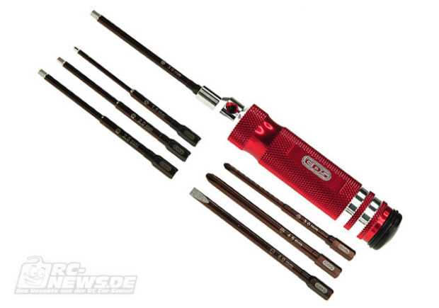 INJORA RC Schraubendreher-Set 8-teilig - Sechskant-Werkzeuge Für Modellautos