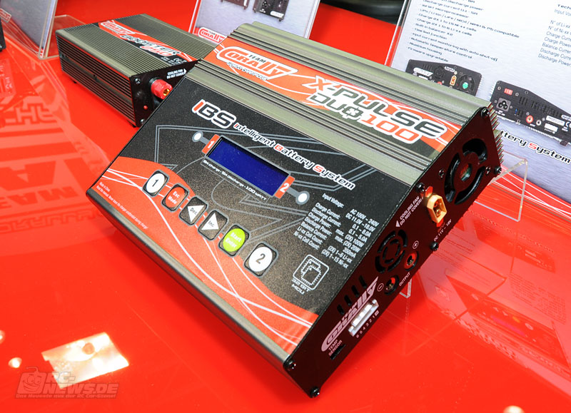 Spielwarenmesse 2014: Corally Ladegeräte X-Pulse Duo 100 & Enigma Pro 100