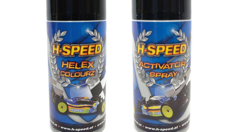 H-Speed HELEX-Farben und Aktivatorspray